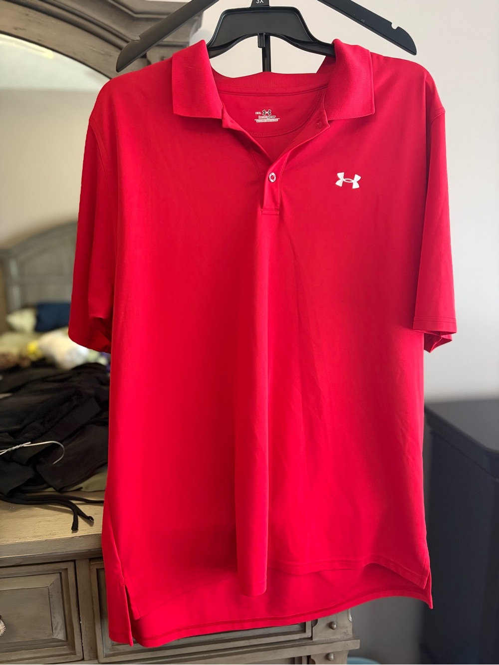 Under Armour Men’s Bright Red Performance Polo